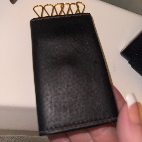 Vintage Leather Mannini by Master" 6 key fold snap closure wallet made in Italy - Picture 4 of 13